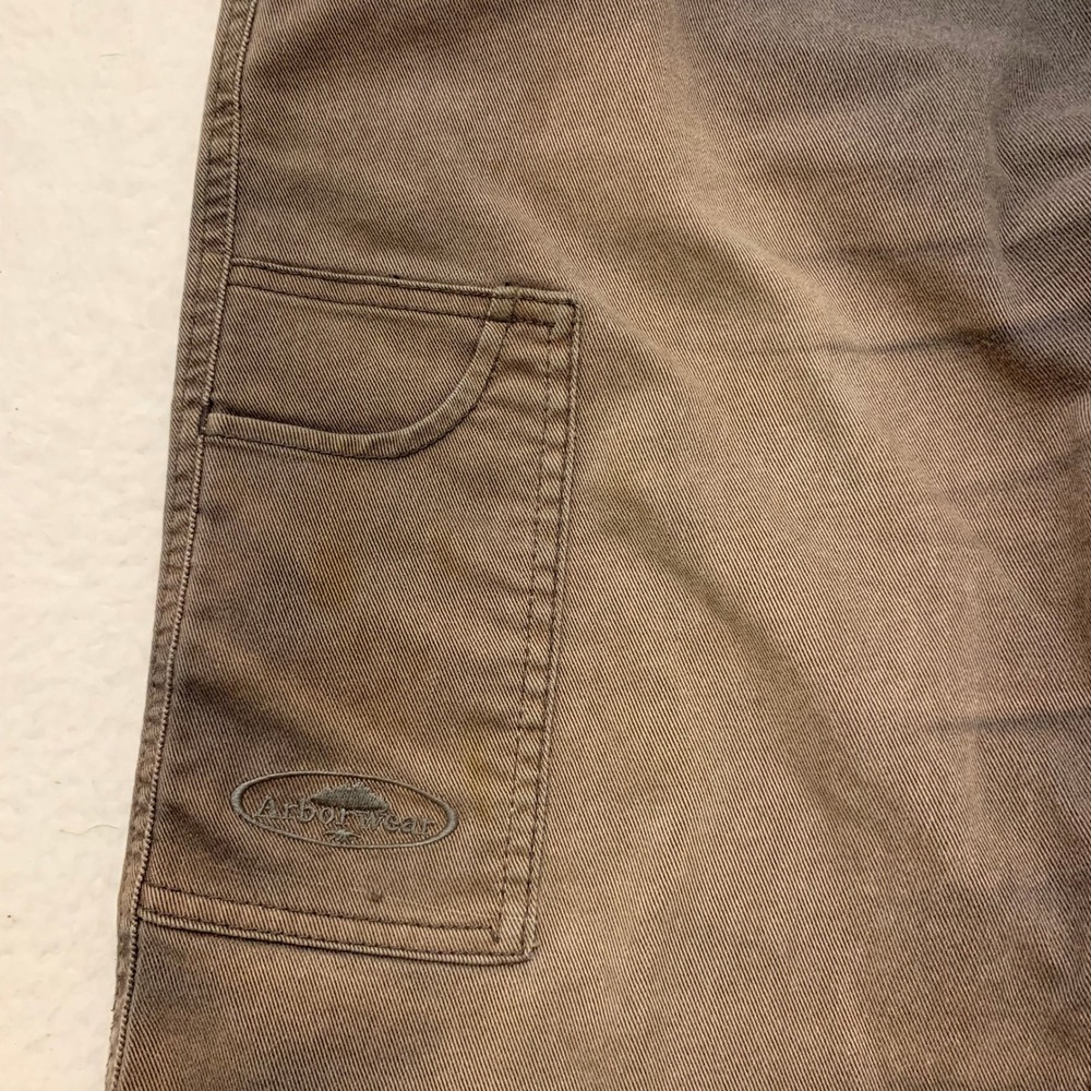 Arborwear Canvas Work Pants 36x34 (FITS 36x33) Faded Utility Rugged *HOLE* Gray - Picture 9 of 11